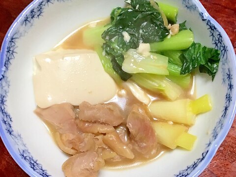 鶏の肉豆腐。